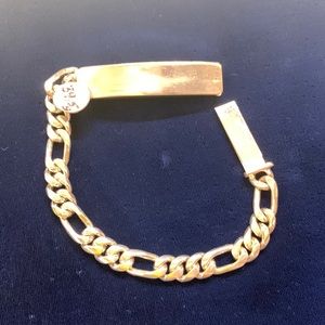 Beautiful silver ID Bracelet 8 1/4” long